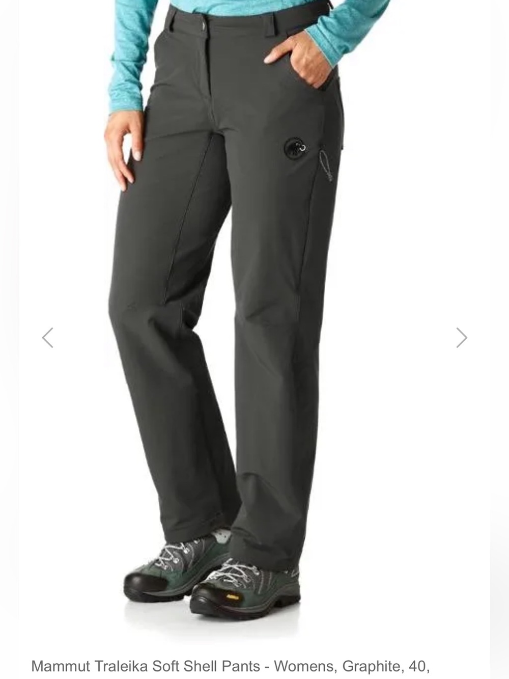 Mammut Women's Soft-Shell Pants in Graphite
